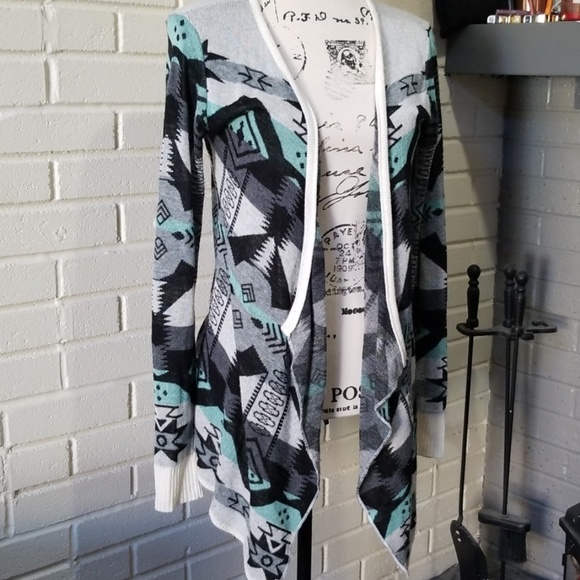 Tribal Inspired Cardigan by Vanity - Picture 2 of 5